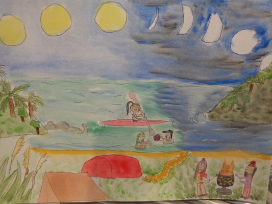 24hrs in Totaranui by Mia (Age 9), Birchwood School, Nelson