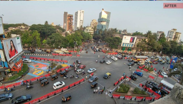 Intersection Improvement Bollards, Mumbai 
