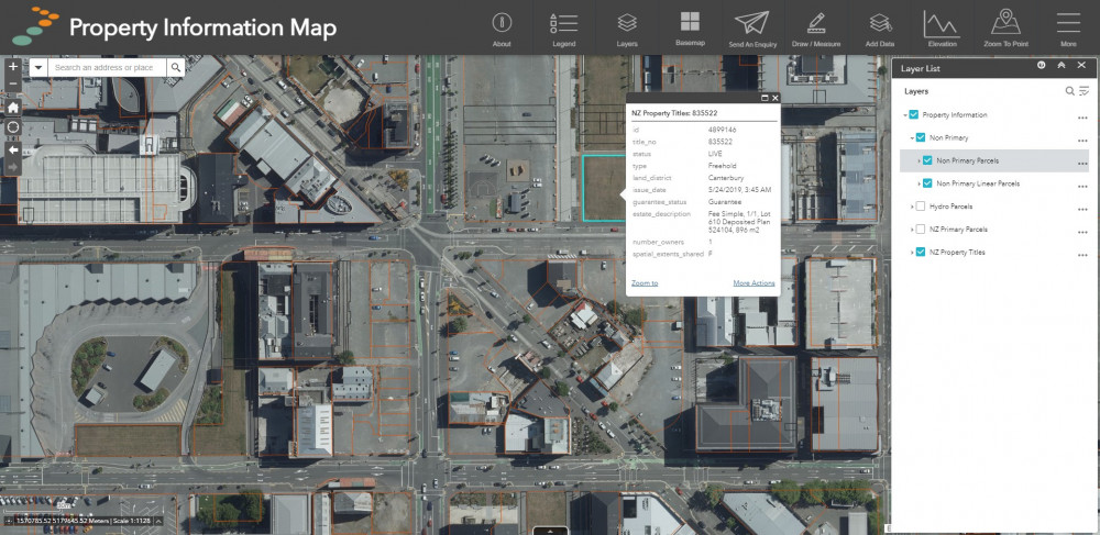 Property Information map screenshot