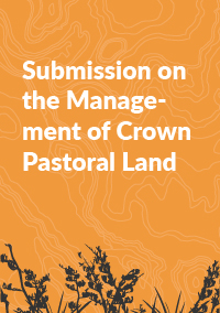 Submission on the Management of Crown Pastoral Land 100