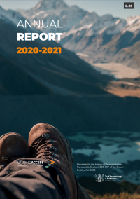 Annual Report 2020 21 cover page