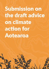 Submission on the draft advice on climate action for Aotearoa 100